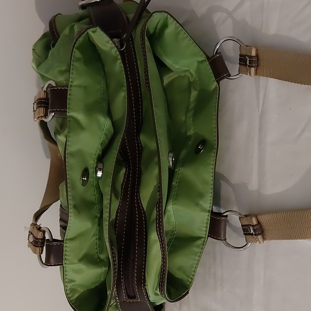 Franco Sarto green nylon shoulder bag - Picture 5 of 8